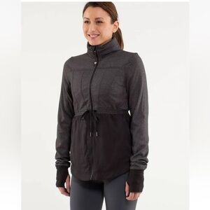 Lululemon~Black & Grey Inner Peace Lightweight Reversible Jacket
